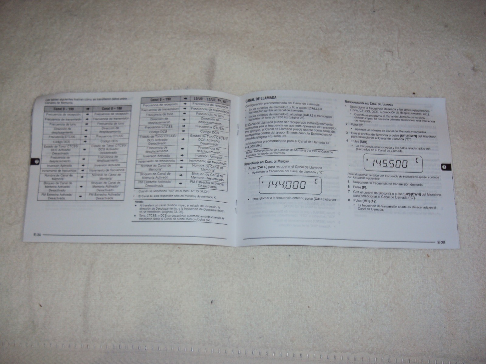 Kenwood TM 271A / 271E Instruction Manual (Spanish Version)