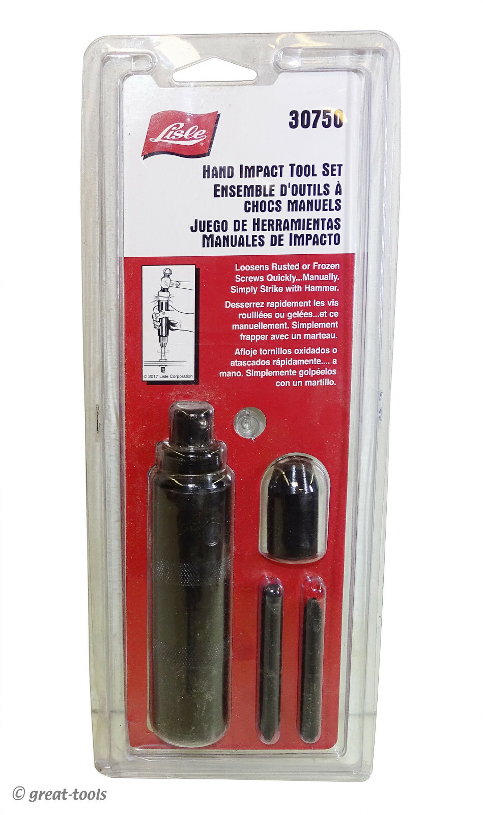 HAND IMPACT DRIVER TOOL KIT – loosens rusted or frozen screws – motorcycle tools