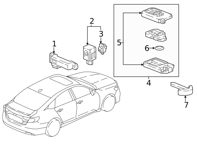 Genuine Honda Remote Start 72147-TVA-A01
