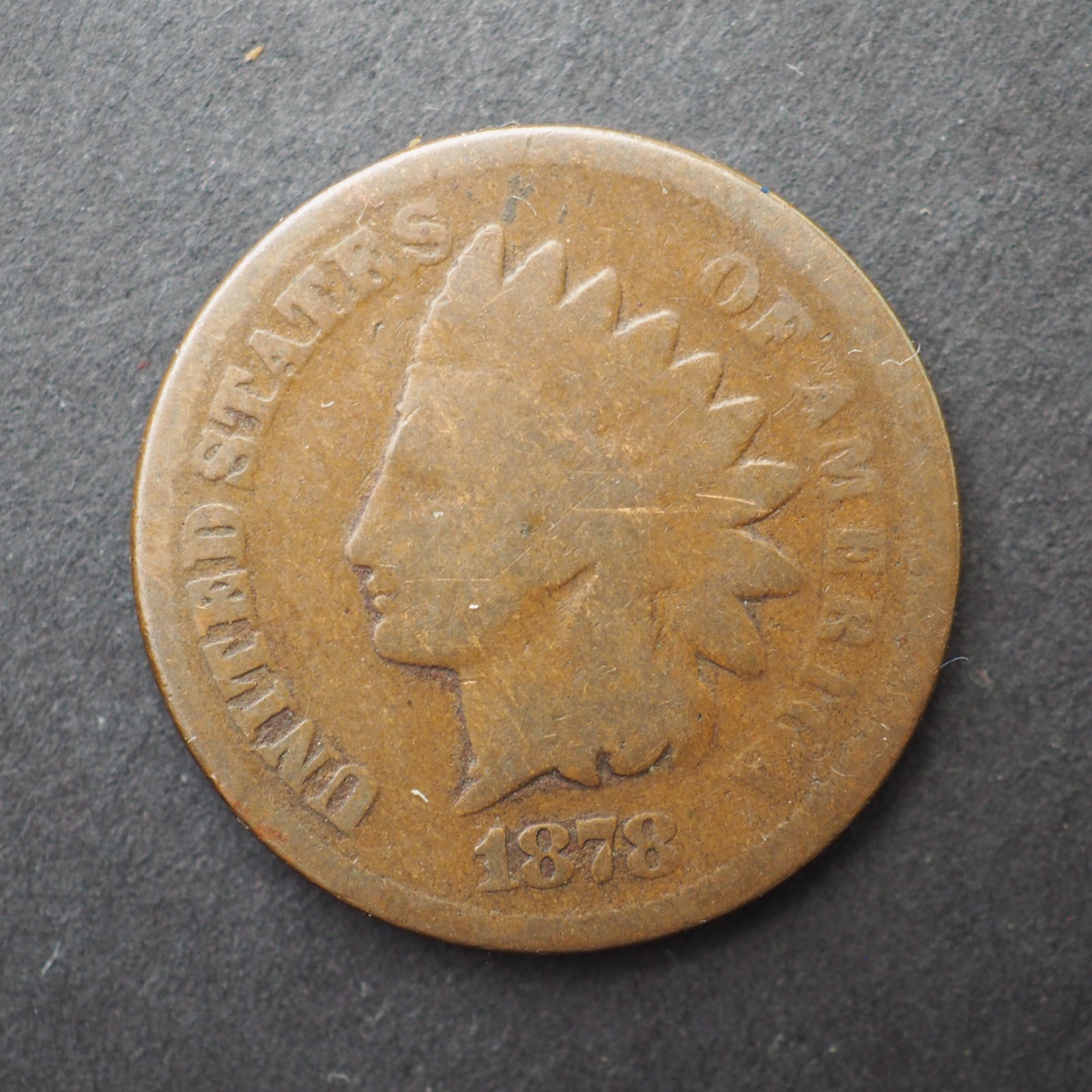1878 INDIAN HEAD CENT  - FREE SHIPPING! C4577