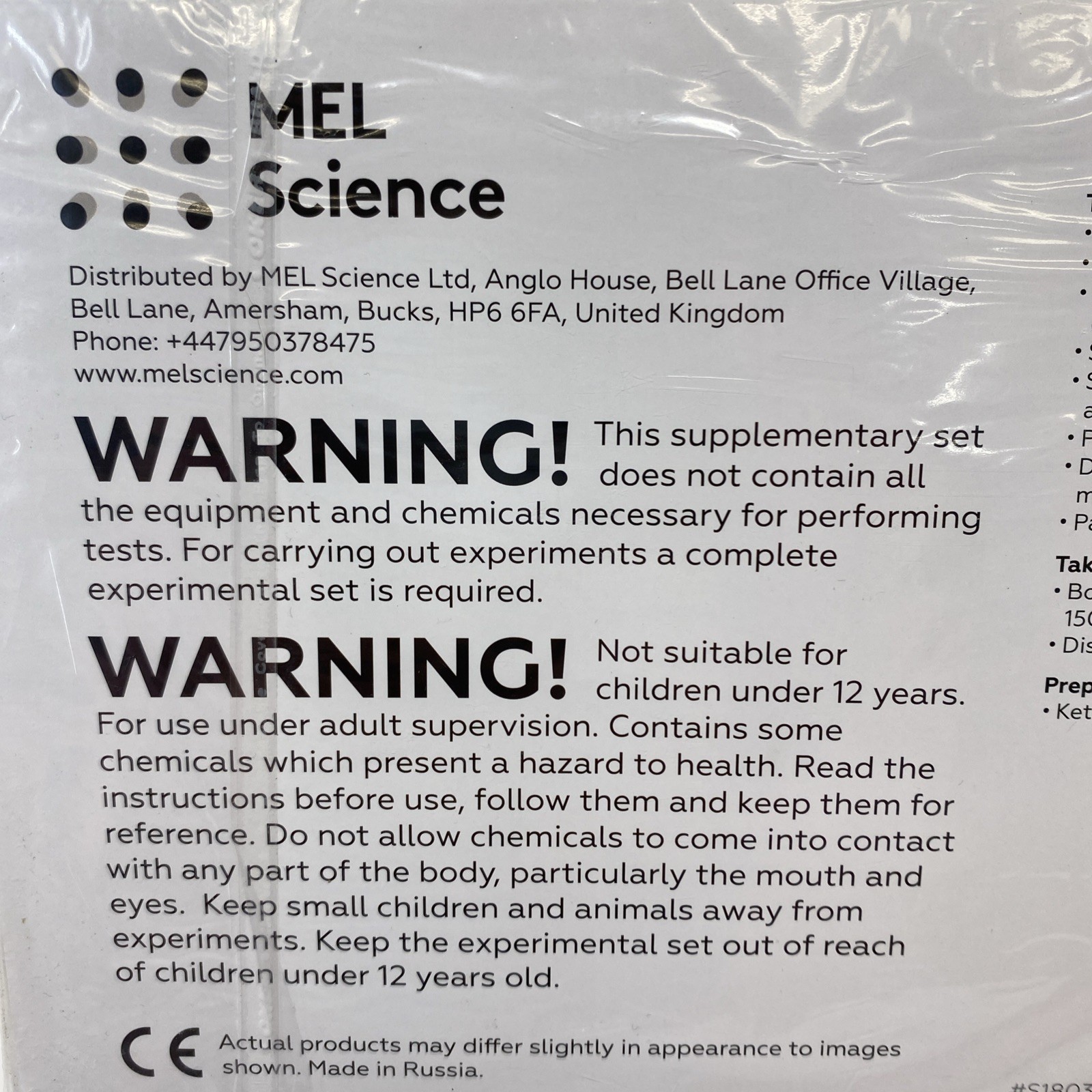 New Sealed Mel Chemistry Lot Of 3 Homeschool Science Kits 10+ 12+
