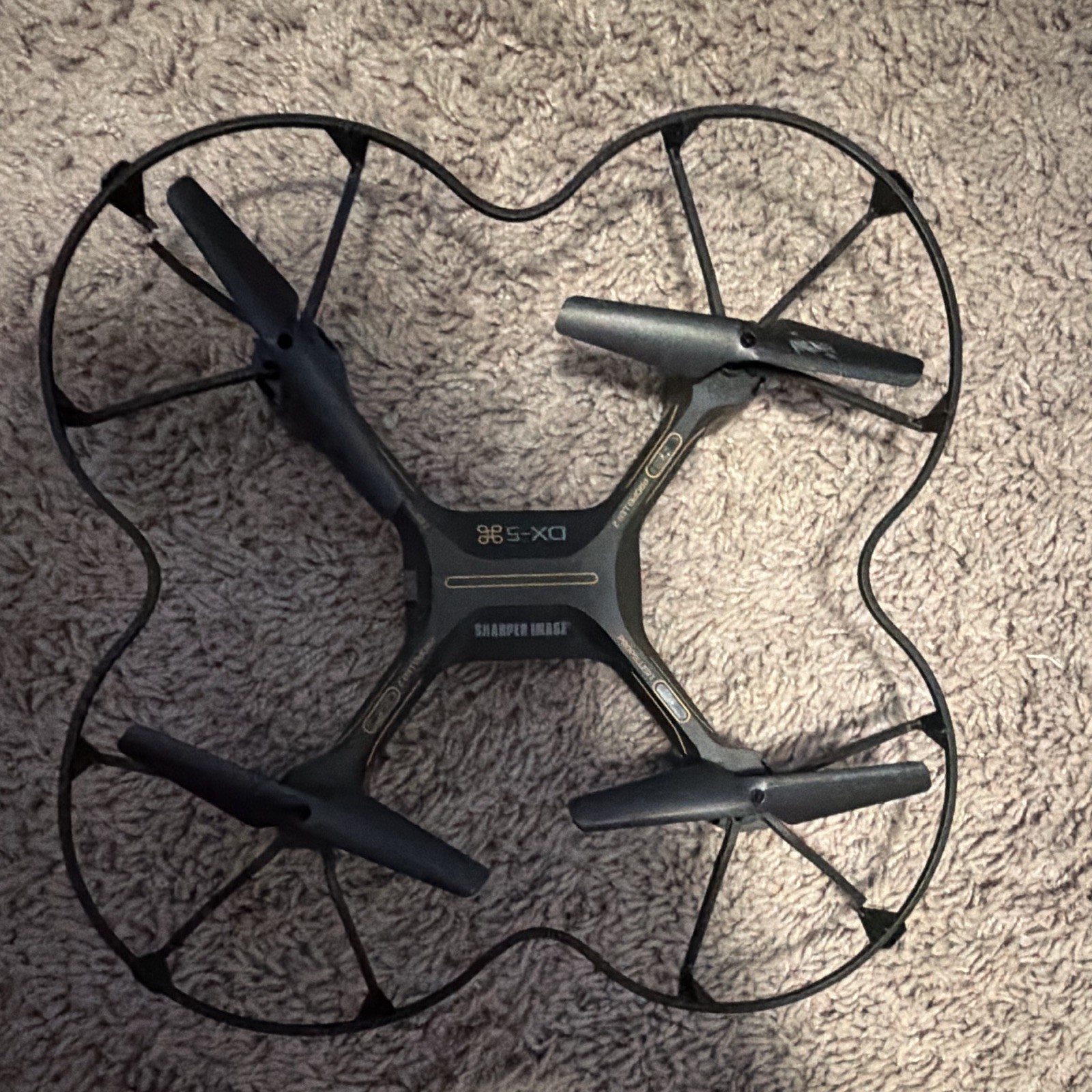 Sharper Image DX-10 Quadcopter Drone Black, Headless Mode, 65ft,  200
