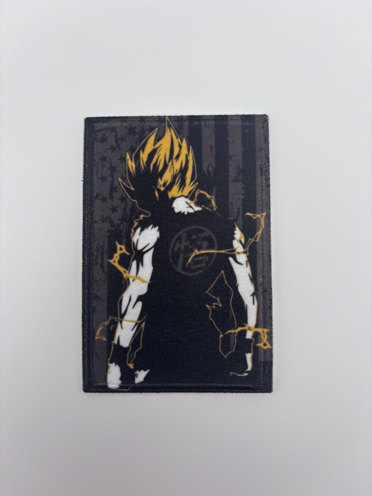 Anime Warrior Morale Patch 3x2 Hook Backing Black Gray Flag Correctional Officer