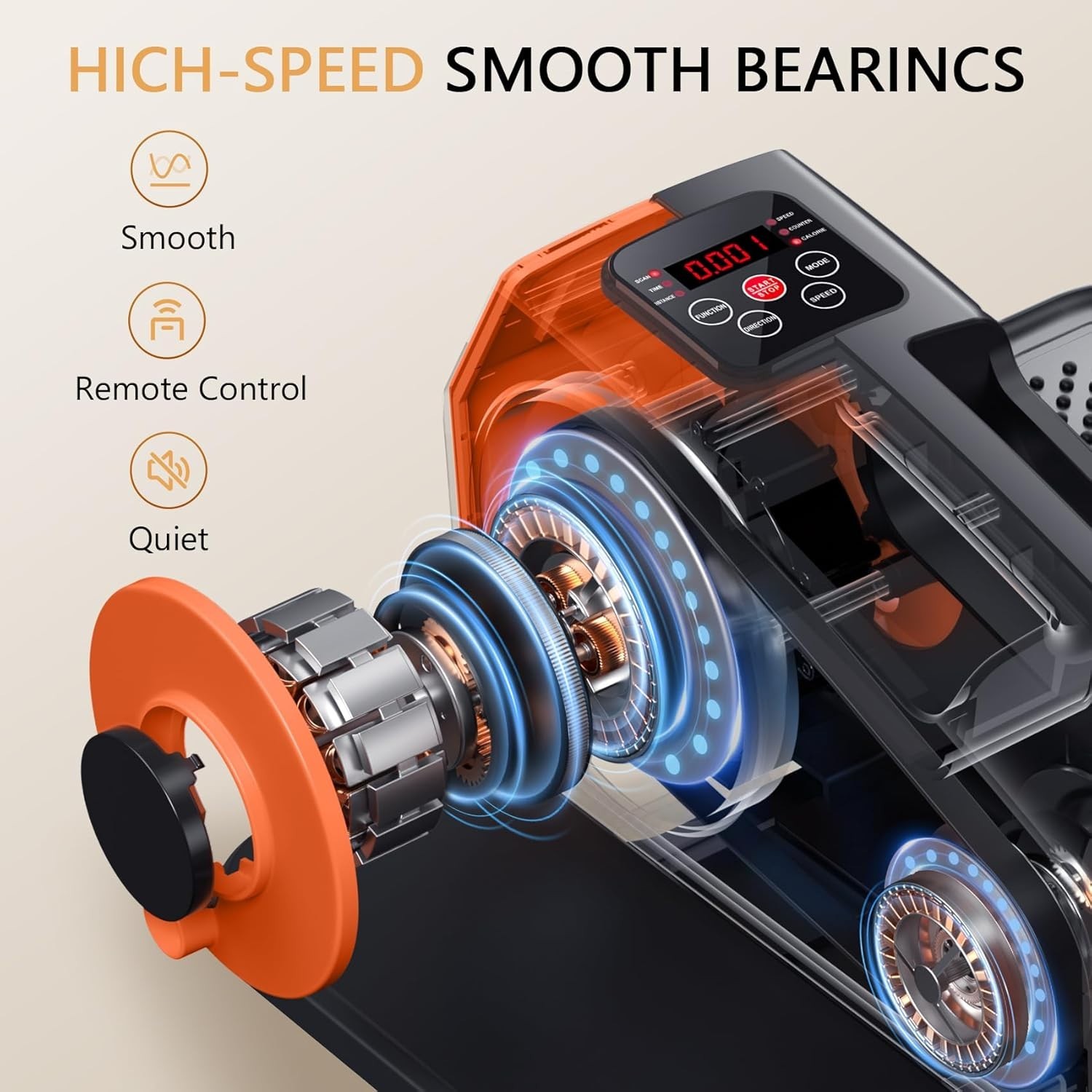 Low-Impact Electric Pedal Exerciser - 12 Resistance Levels for Easy Exercise