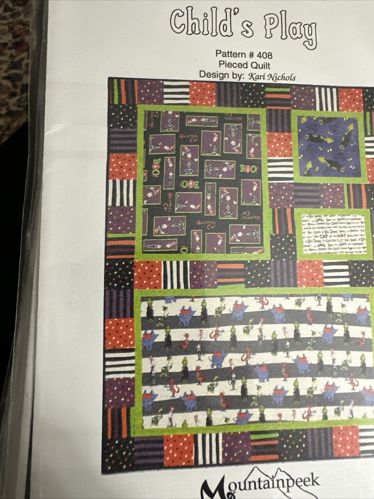 Mountainpeek Creations #408 Quilt Pattern Childs Play