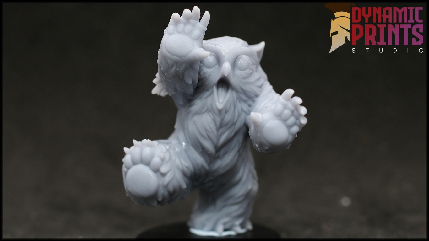 Owlbear Cub 1 - Dungeons and Dragons - Fantasy Miniature Tabletop RPG 32mm