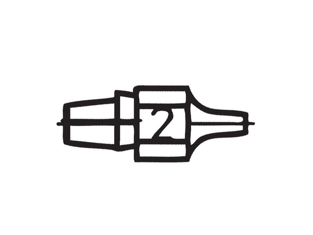 Weller DX112 - Desoldering Nozzle, 2.3mm OD x 1.0mm ID x 25mm L (T0051314299)