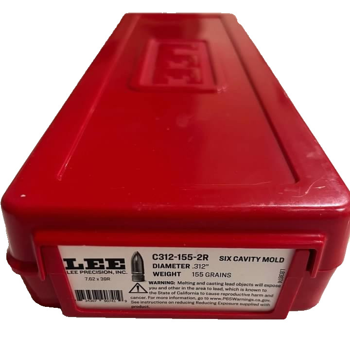LEE 90741 7.62 x 39 SIX Cavity Bullet Mold  C312-155-2R (Ships Insured)