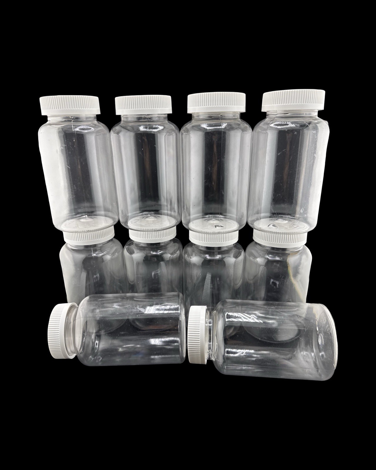 10 💥 16oz/ 500ml Plastic Sample Bottles Child Proof Lids 📦 Honey jars