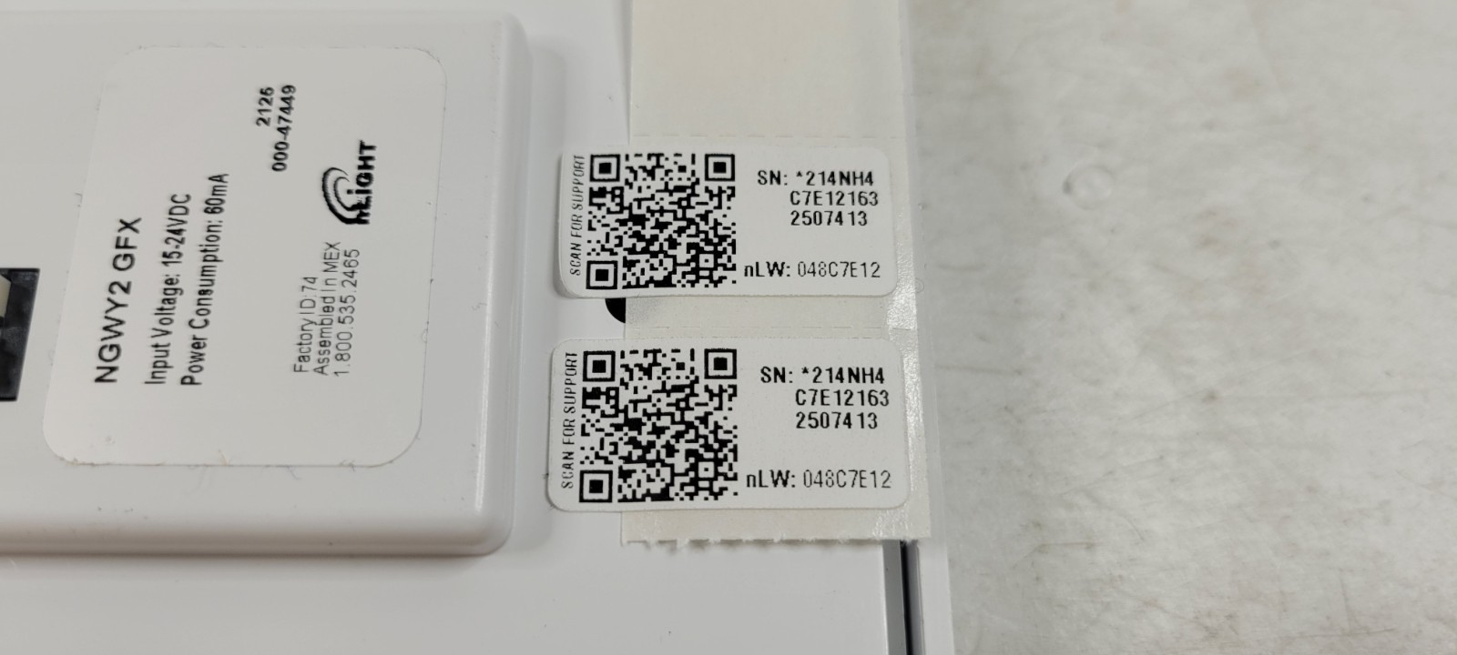 AcuityControls nGWY2 GFX nLight Eclypse White G2 Gateway Touchscreen NEW