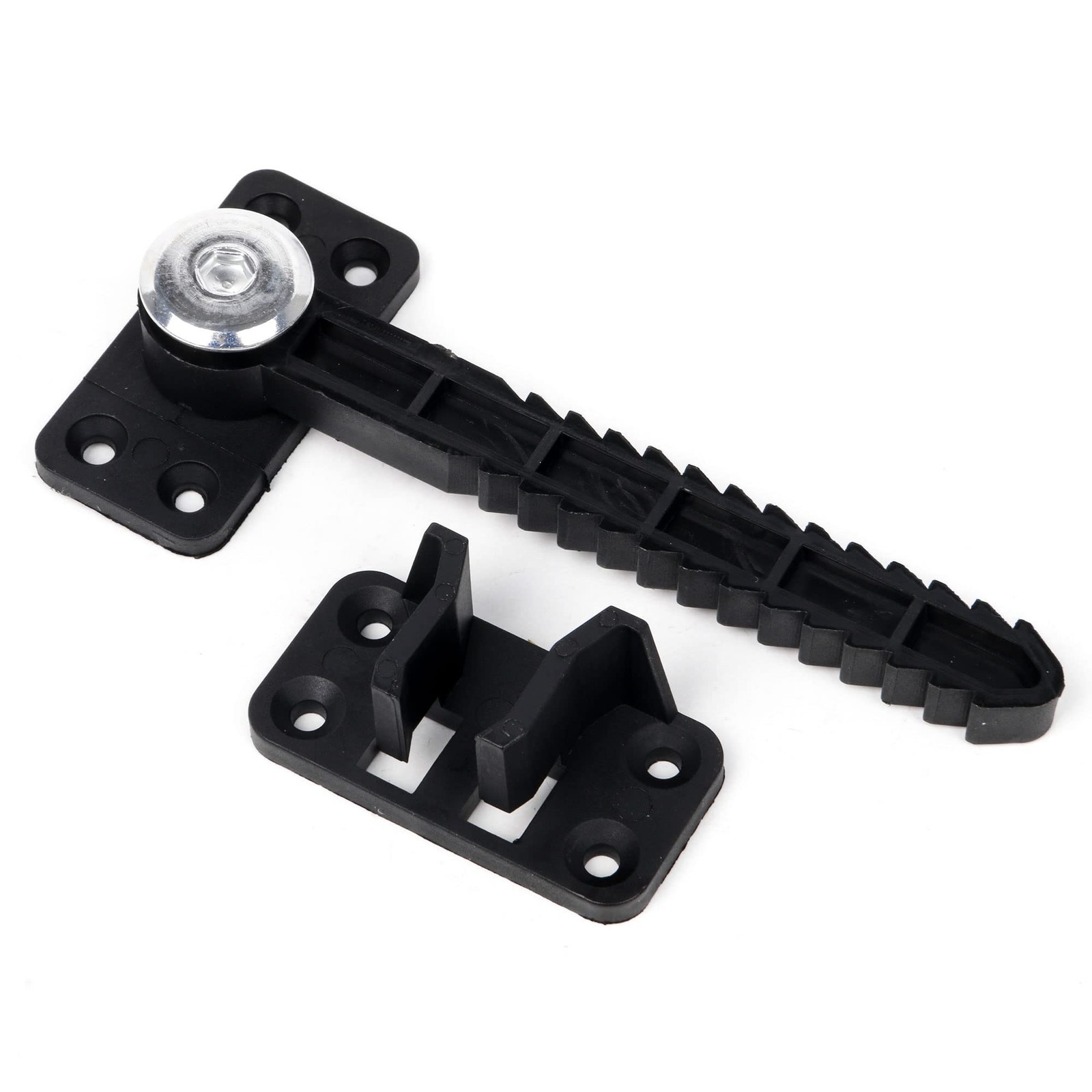 Furniture Couch Sofa Invisible Connector Brackets 6 Set Black Plastic Mount