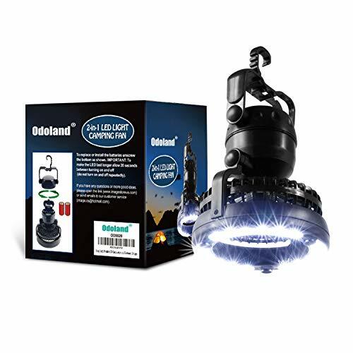 Portable LED Camping Lantern with Ceiling Fan - Hurricane Emergency Survival Kit