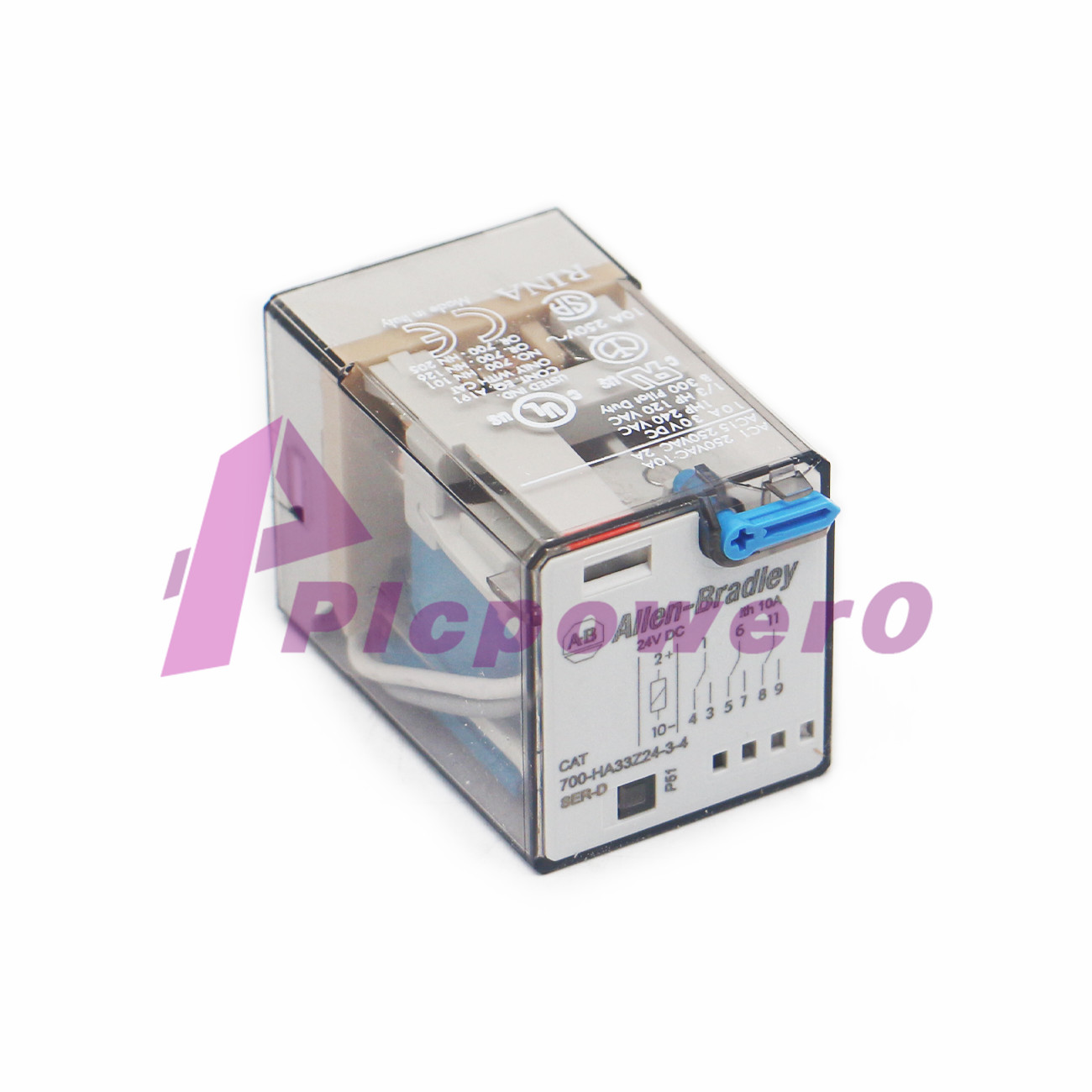 New 700-HA33Z24-3-4 Allen Bradley 700-HA General Purpose Tube Base Relay
