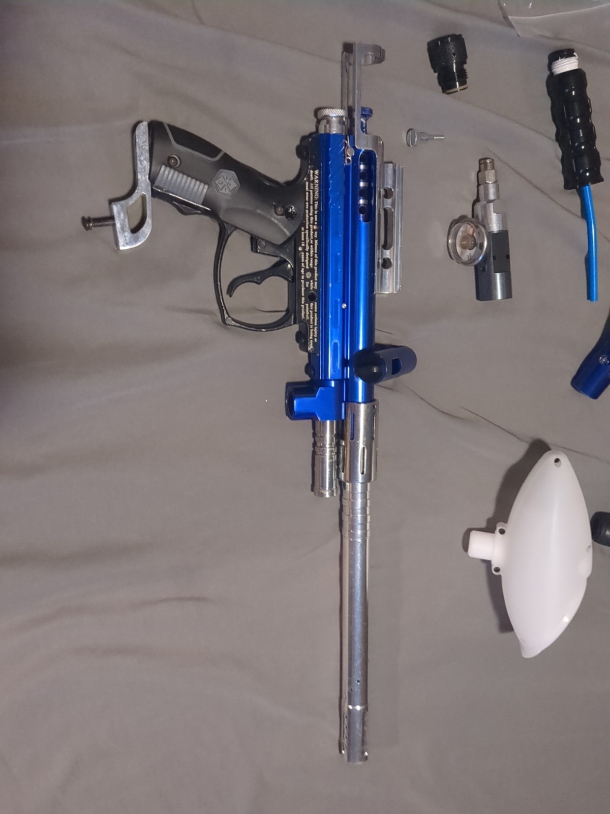 Spyder Xtra Semi-Auto Paintball Gun Marker W/ 12 inch Barrel $150 value supplies