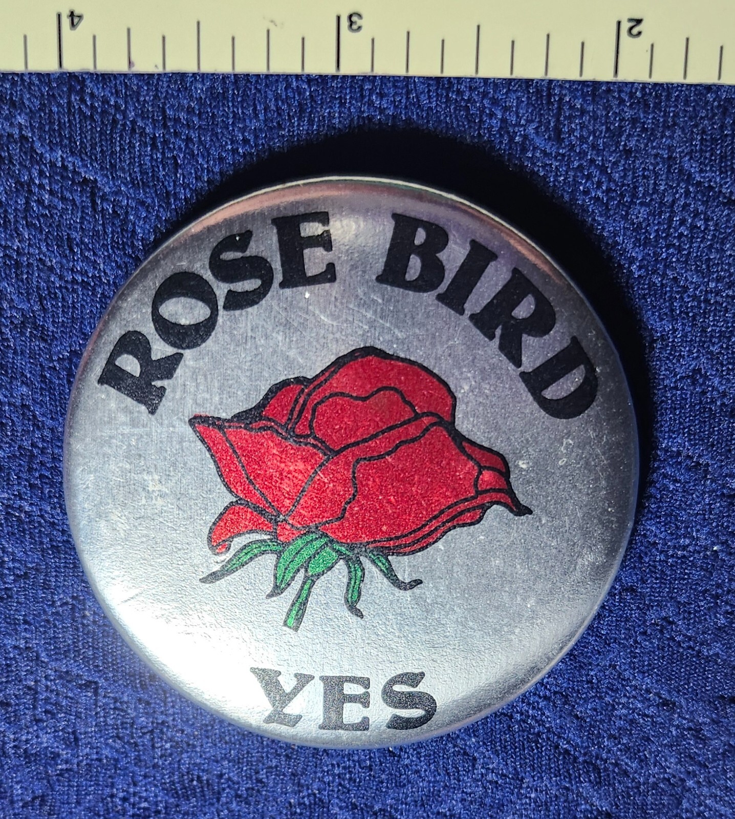 ROSE BIRD 1ST WOMAN CHIEF JUSTICE CALIFORNIA SUPREME CT POLITICAL PINBACK BUTTON