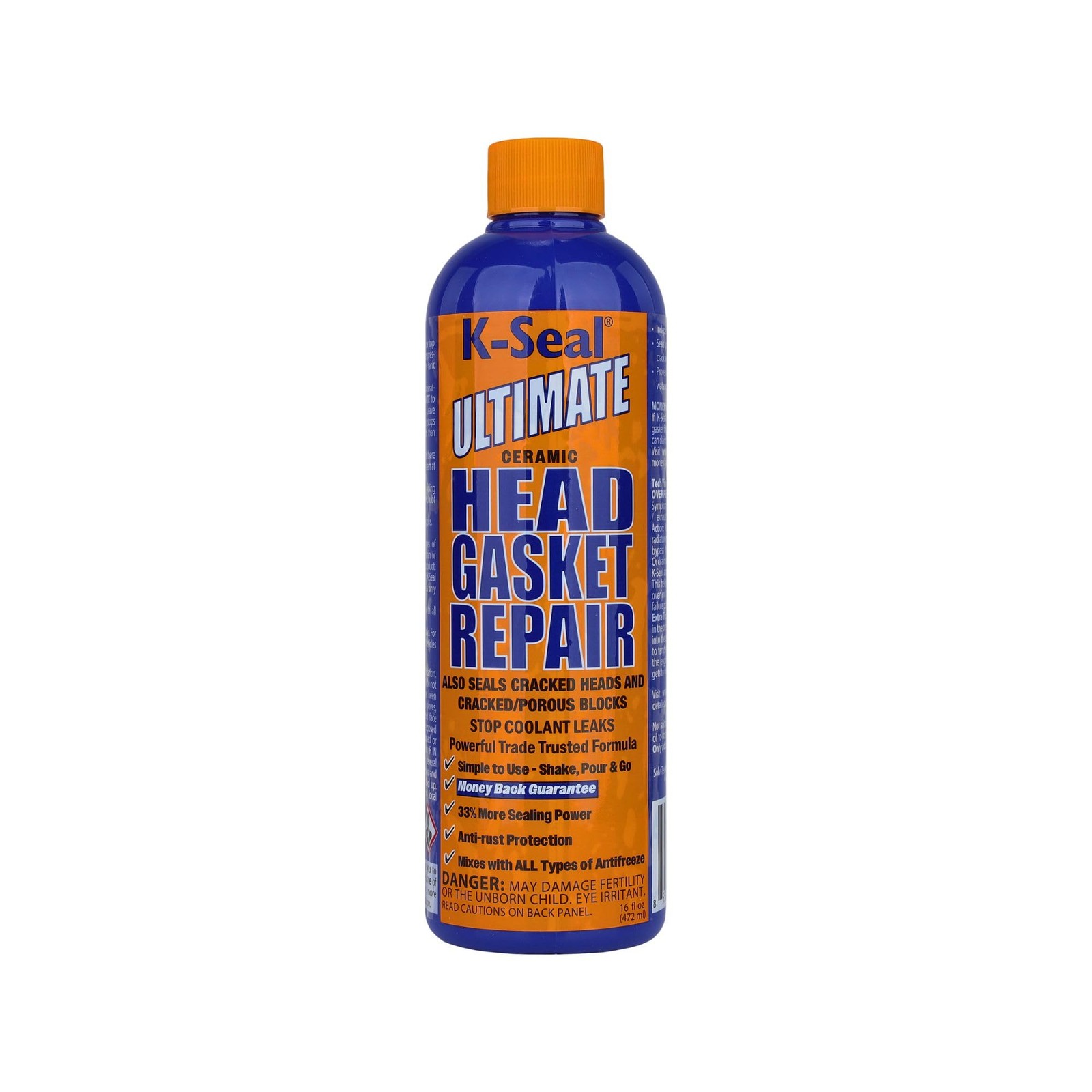 Pour & Go Head Gasket Sealer, 16 oz – Repairs Blown Head Gaskets, Cracked Hea...
