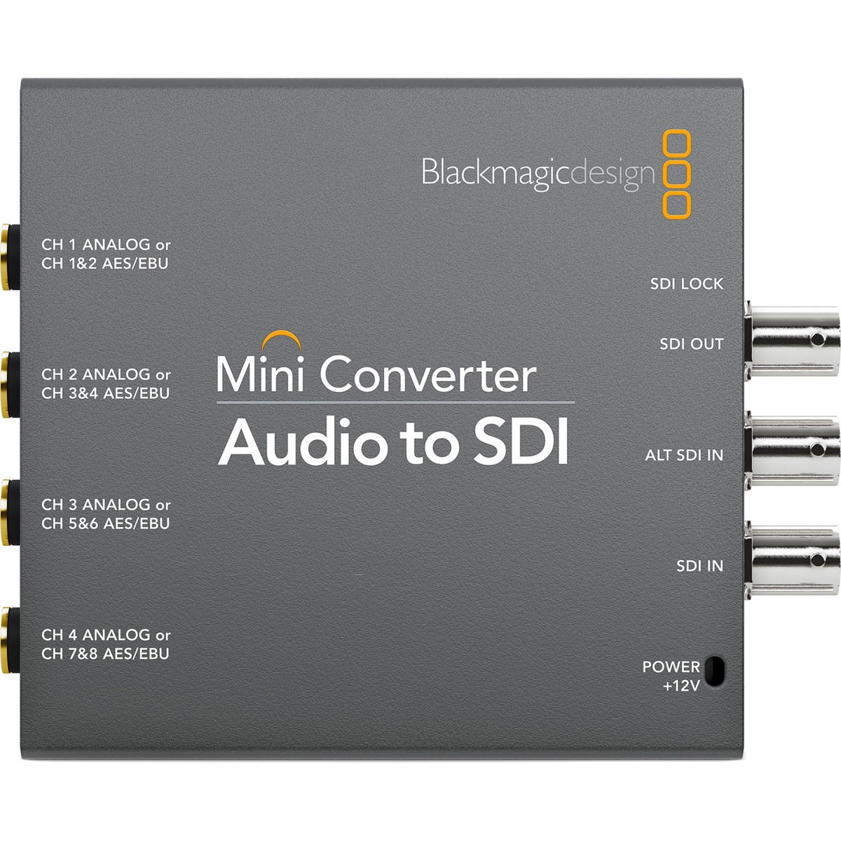 Blackmagic Design Mini Converter Audio to SDI, AES/EBU Input, Analog Audio Input