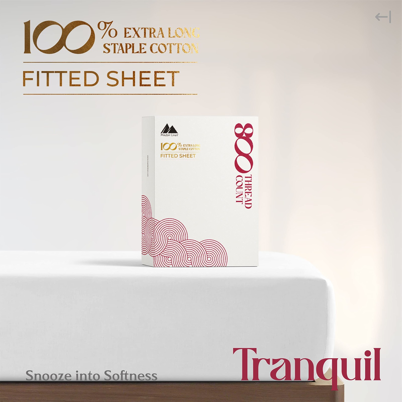 100% Egyptian Cotton Deep Pocket Twin XL Fitted Sheet Only - 800 Thread Count Lu