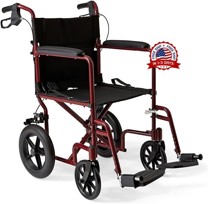 Silla De Ruedas Para Adultos Persona Mayores Invalidos Con Reposapies Reposador
