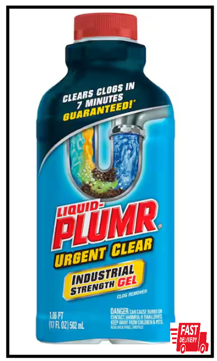 Liquid-Plumr 17 oz.Industrial Strength Urgent Clear Clog Remover & Drain Cleaner