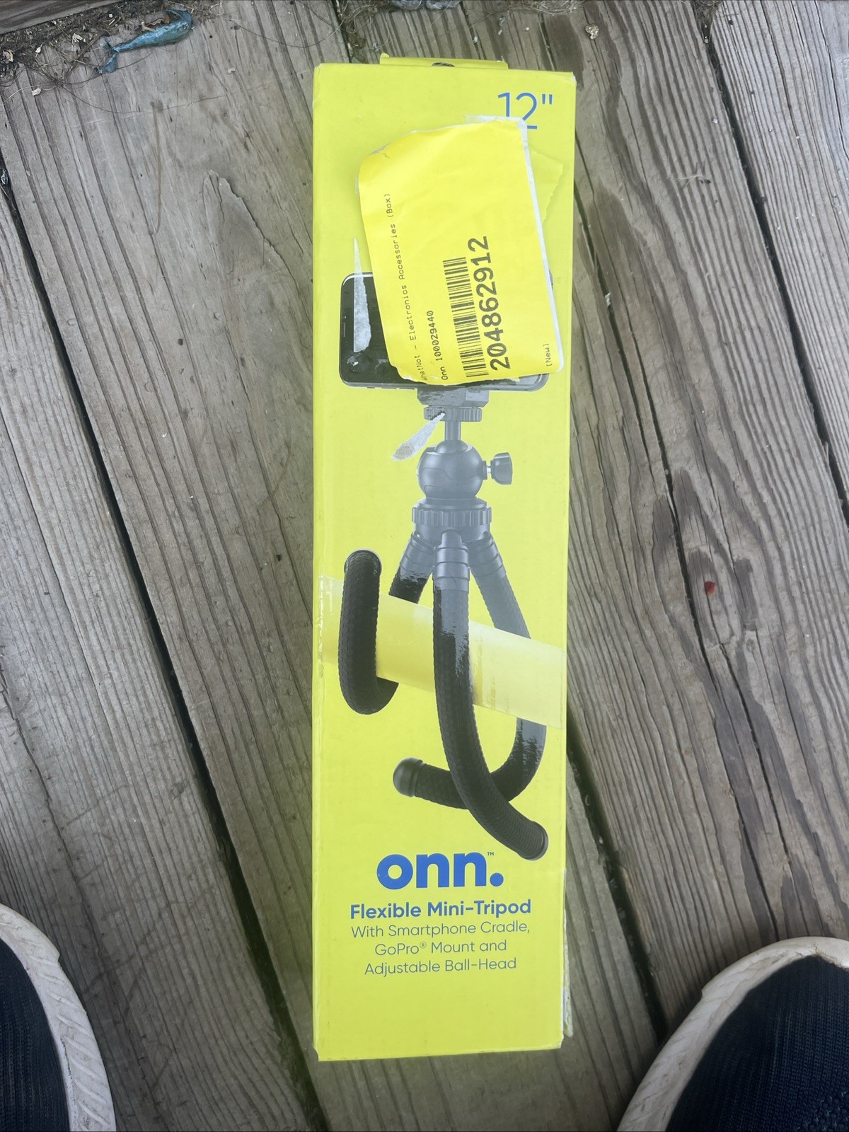 ONN FOCUS---12"----TRIPOD WITH SMARTPHONE CRADLE