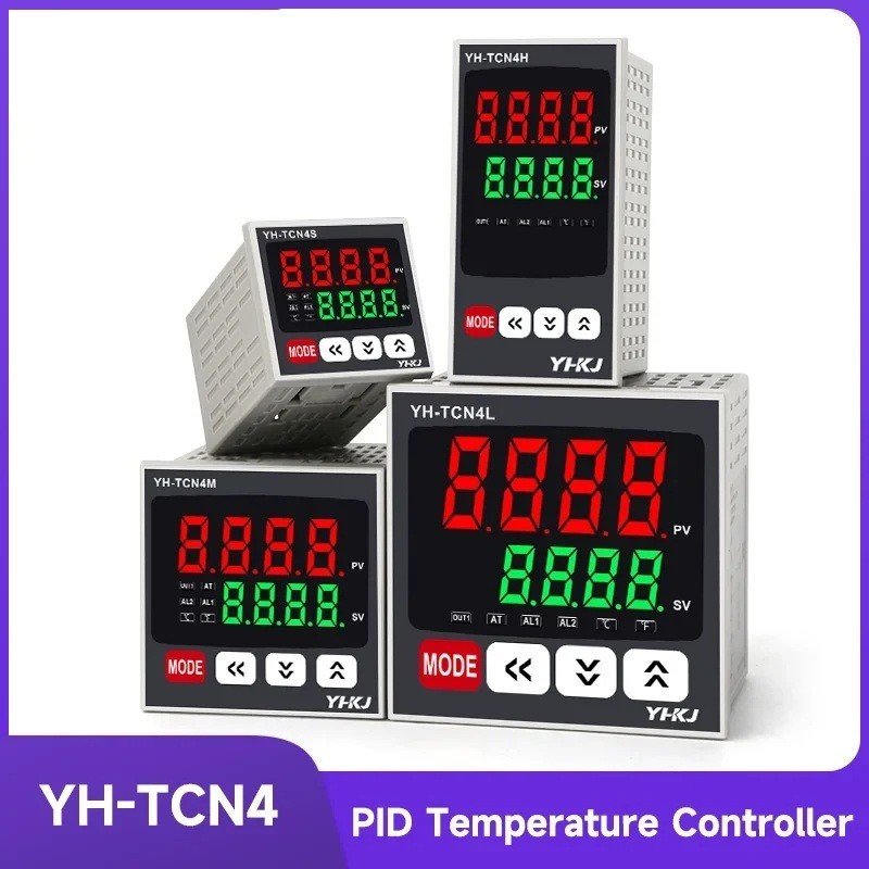Digital Controller PID Temperature TCN4 Thermostat Dual Output 100-240VAC 0-400℃