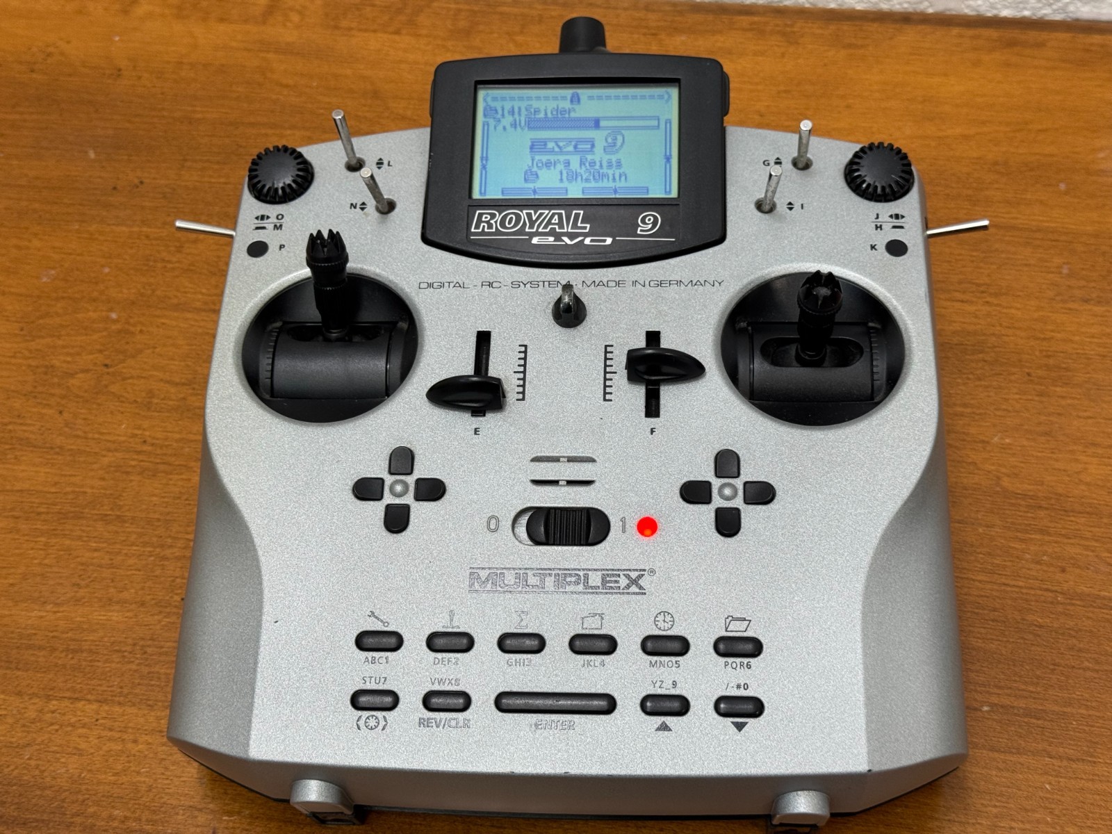 Multiplex Royal Evo 7 HFMS-72 Digital RC System Transmitter, No Antenna/Battery