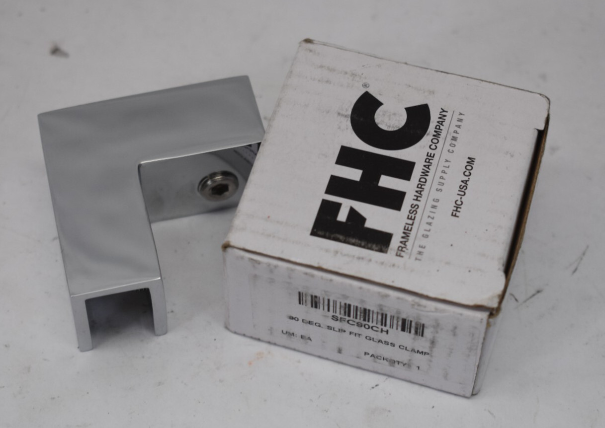 FHC SFC90CH  90° Slip Fit Glass Clamp Polished Chrome Genuine OEM Replacement