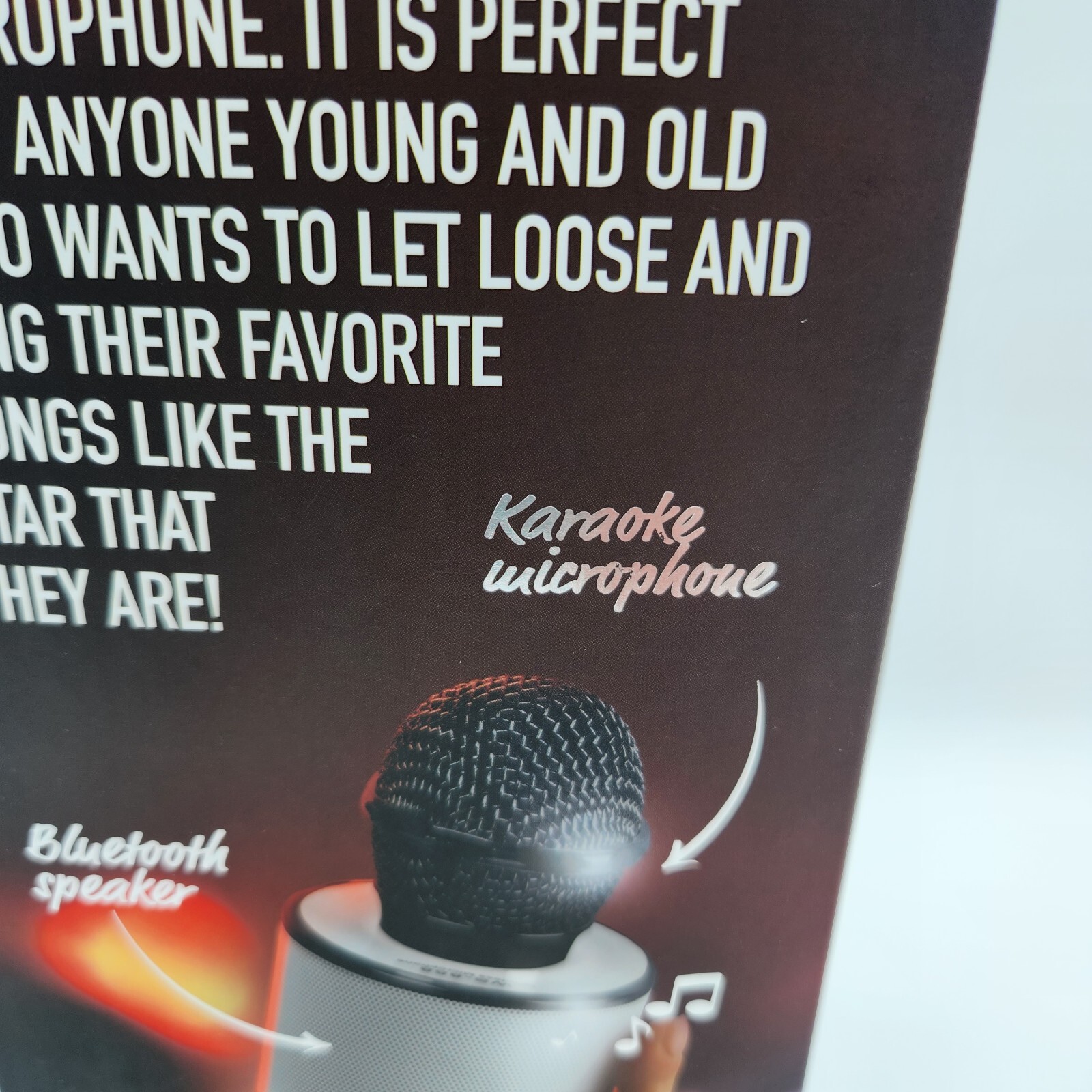 KARAOKE IJOY BLACK OPEN MIC BLUETOOTH MICROPHONE 5 HOURS PLAYTIME