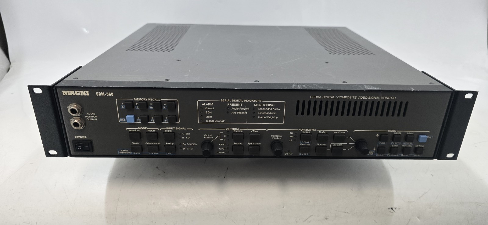 MAGNI SDM-560 Serial Digital Composite Video Signal Monitor - Untested EB-19611