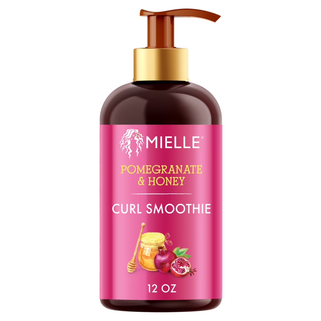 Mielle Pomegranate & Honey Curl Smoothie, Defining Styling Cream, 12 fl oz