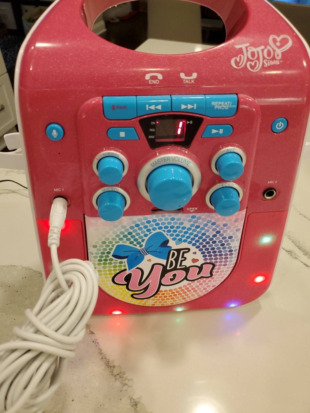 Jojo Siwa Karaoke Machine - JJ-672 Bluetooth/Aux/CD-G - Tested / Great - With CD
