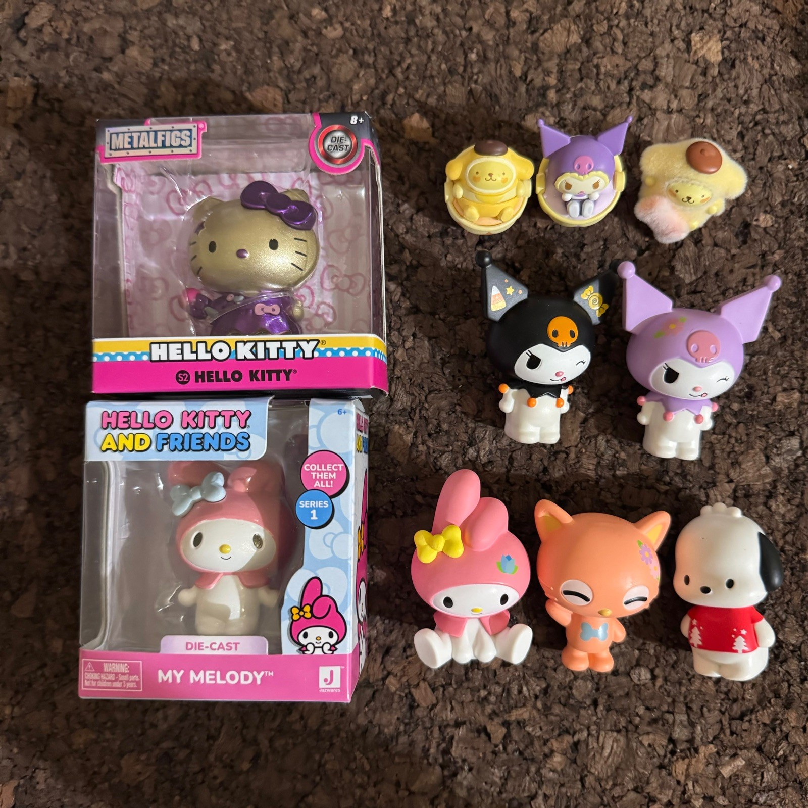 Sanrio Hello Kitty & Friends Figures Set Chococat Kuromi MyMelody Pochacco Pompo