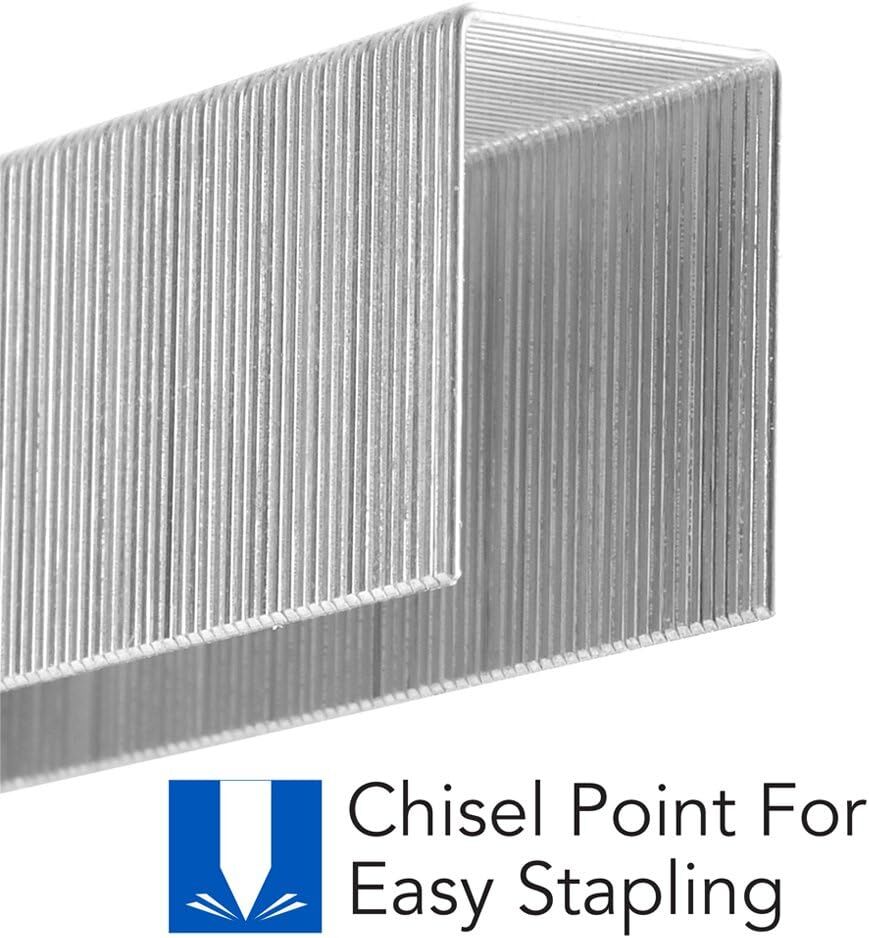 Heavy Duty Staples 1 Pack 1000 Count Secure 160 Sheets Chisel Point