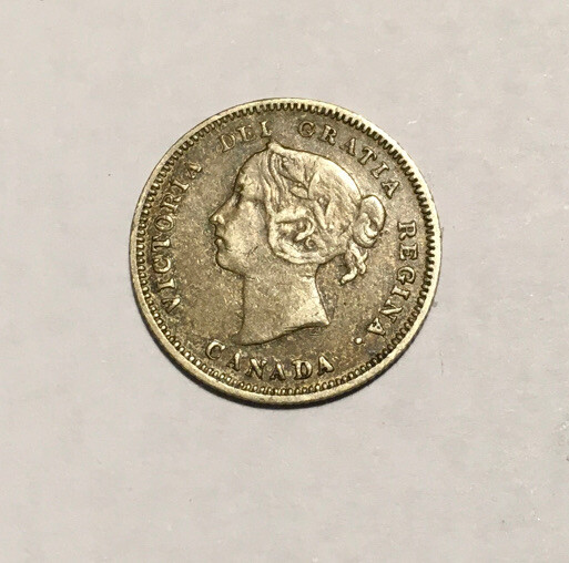Canada 5c Silver 1890-H XF