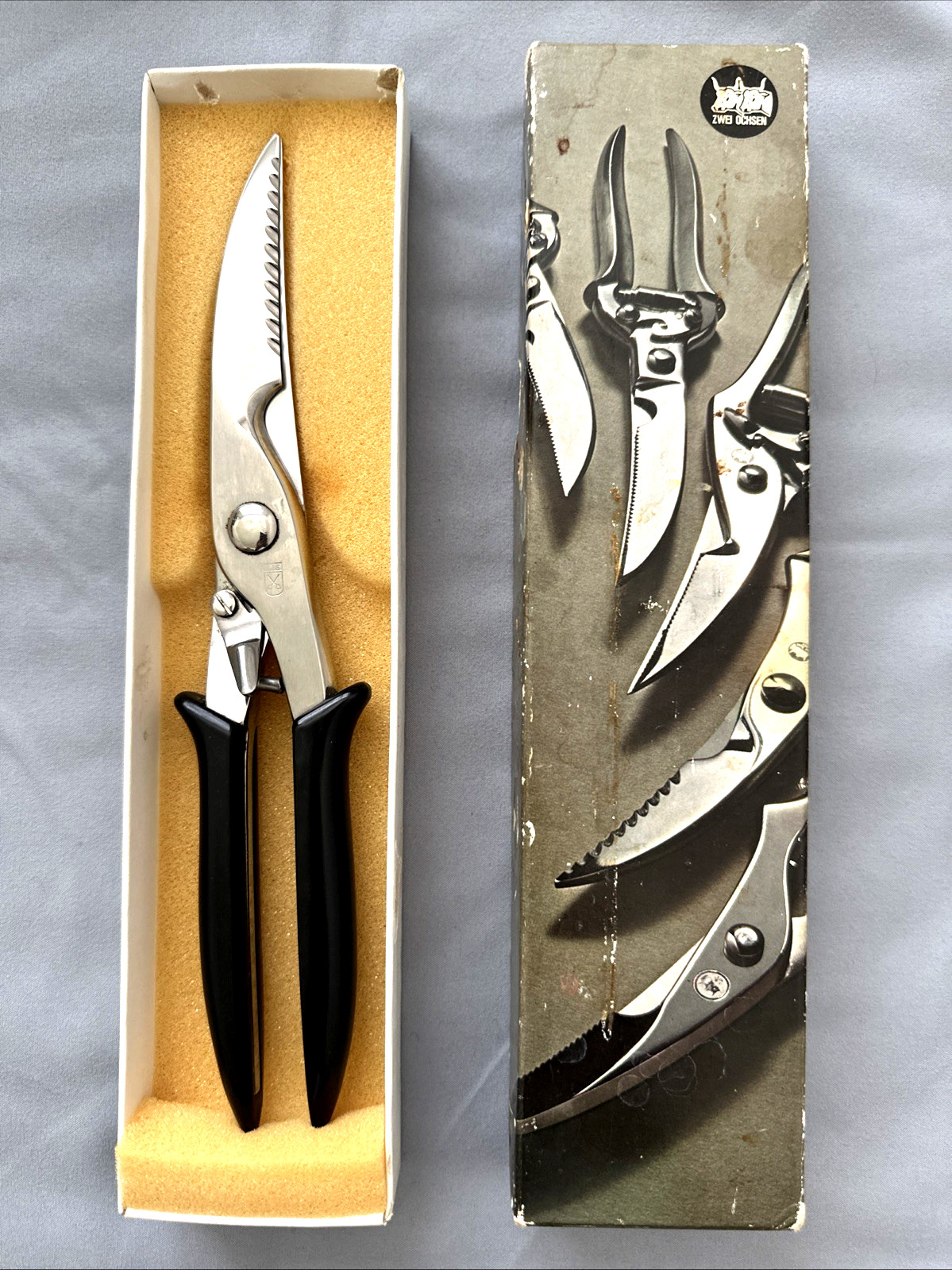 Zwei Ochsen Model 1245 Locking Poultry Shears Scissors with Spring Excellent
