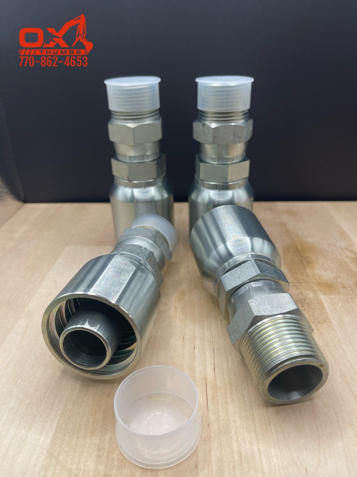 4 Pack Aftermarket Parker Series 43 11343-16-16 1" NPT Male Swivel  1" Hose