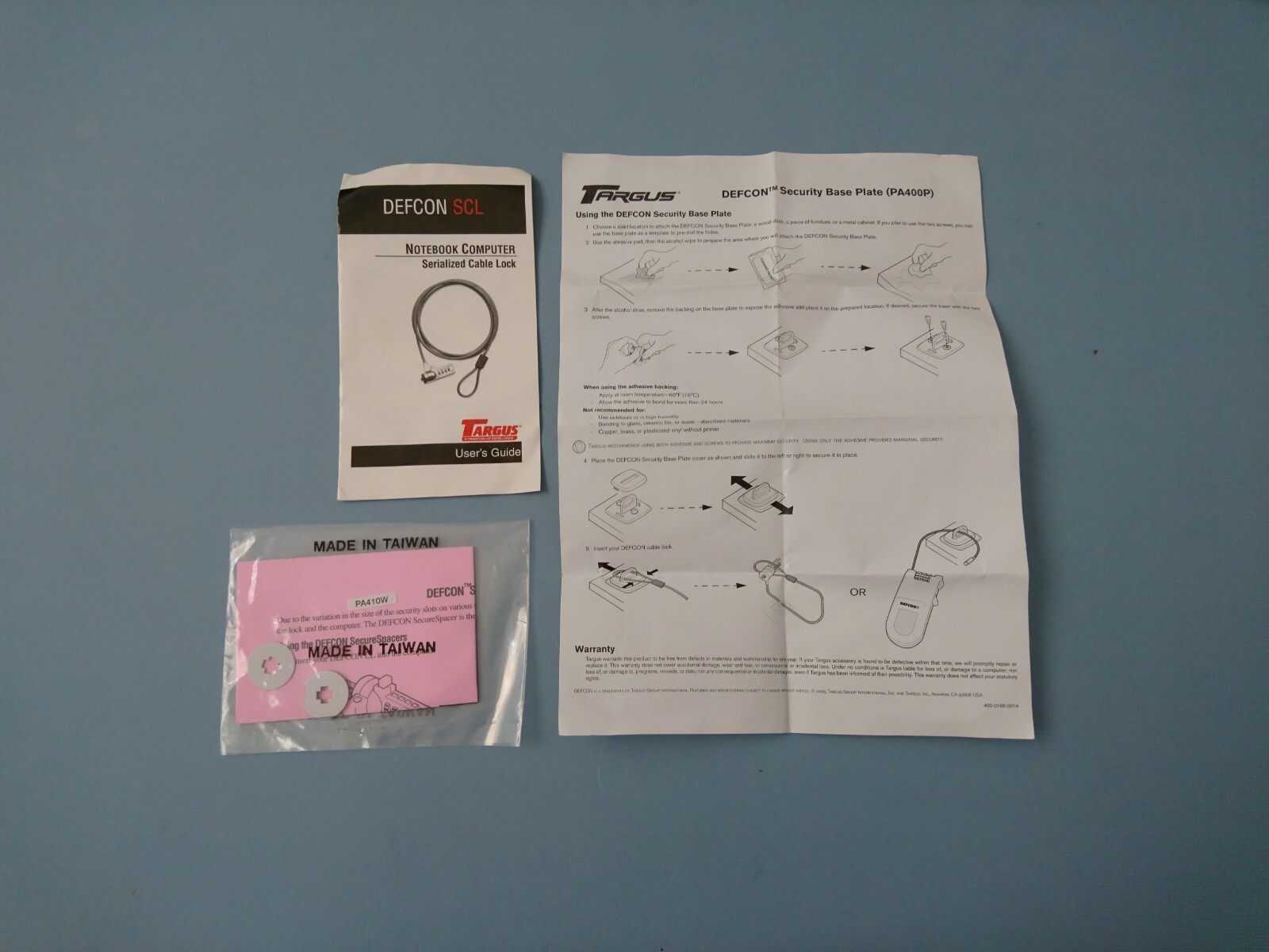 Targus DEFCON COMPACT SERIALIZED COMBO CABLE LOCK - "BRAND NEW & NEVER USED"