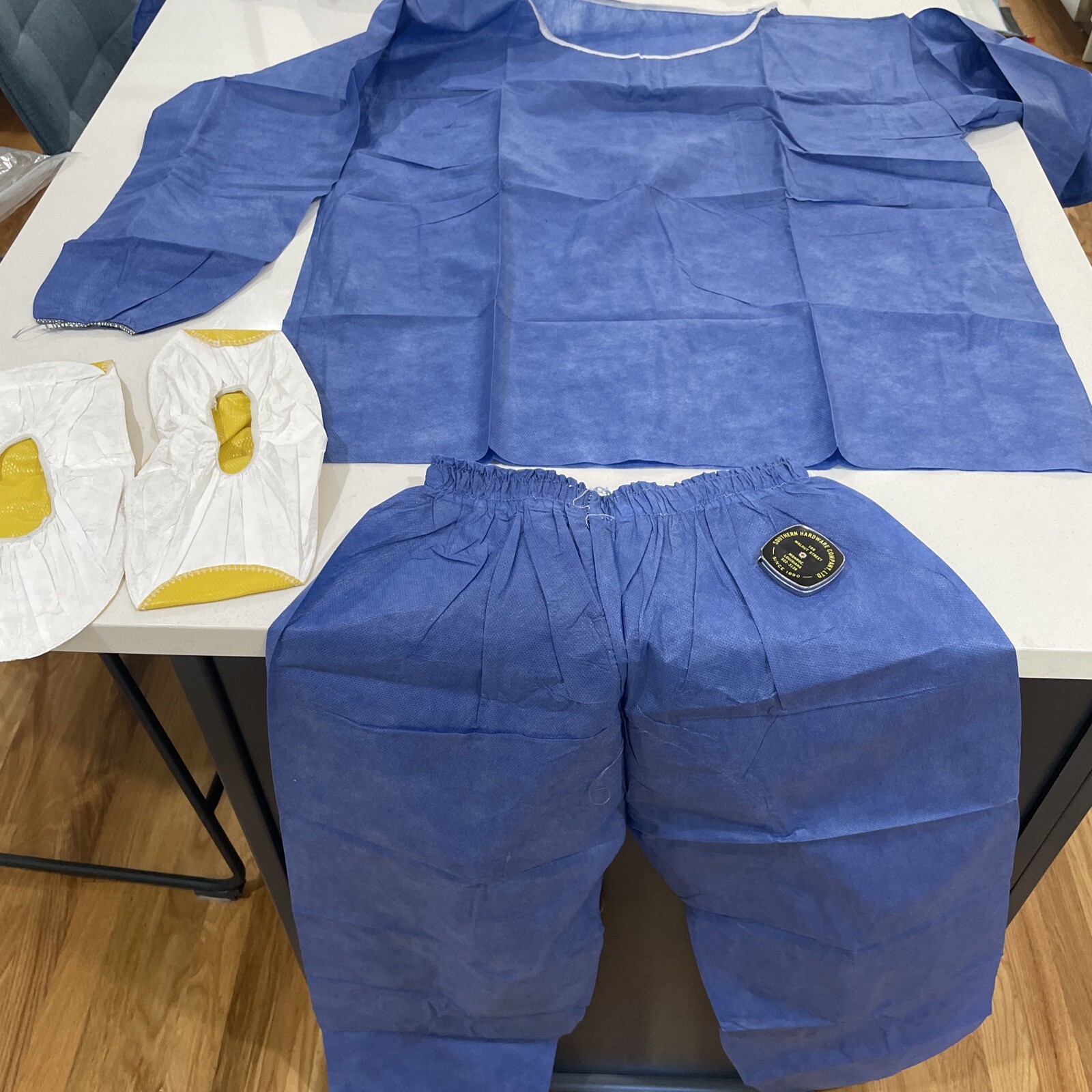 Artist Painter Covering Outfit Size S With Footies New