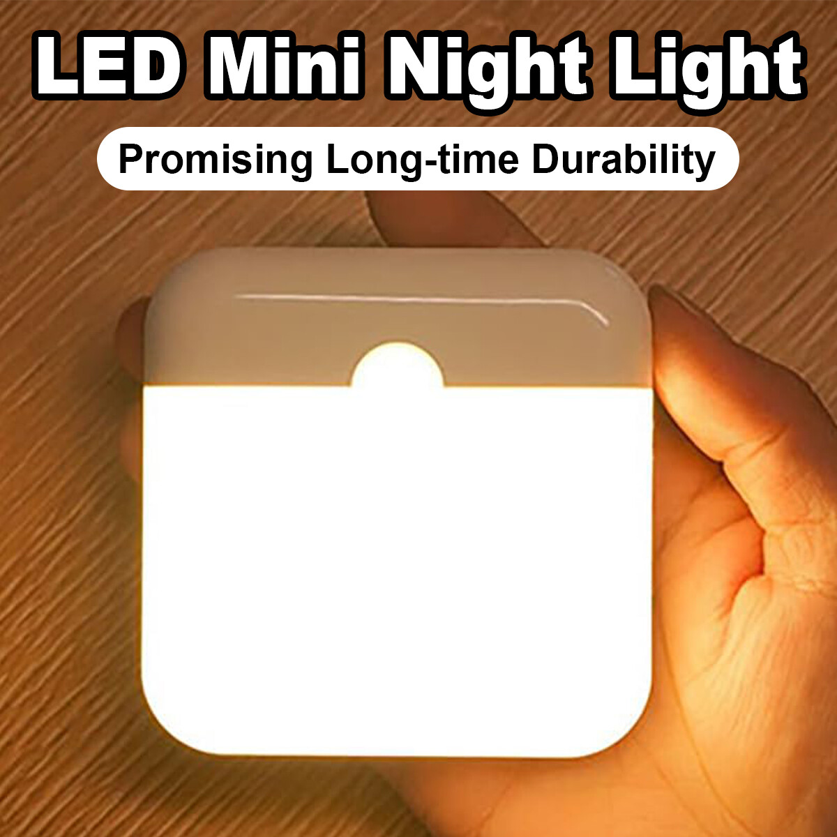 Motion Sensor Led Night Light Smart Magnetic Base Wireless Wall Square 2-colors