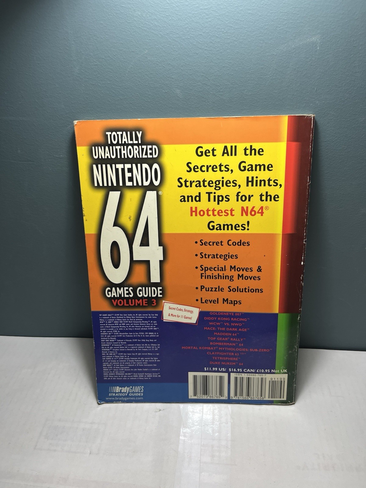 1998 totally unauthorized Nintendo 64 games guide volume three magazine
