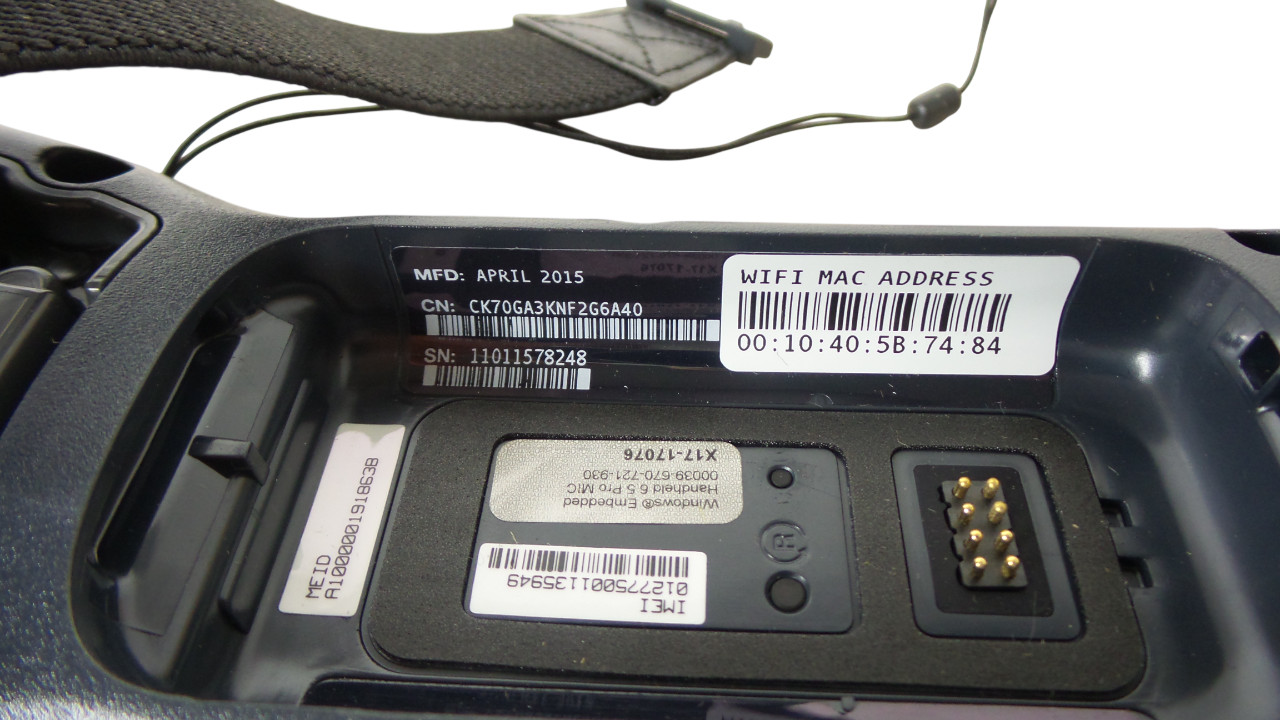 Intermec CK70GA3KNF2G6A40 Handheldr Barcode Scanner - Free Shipping