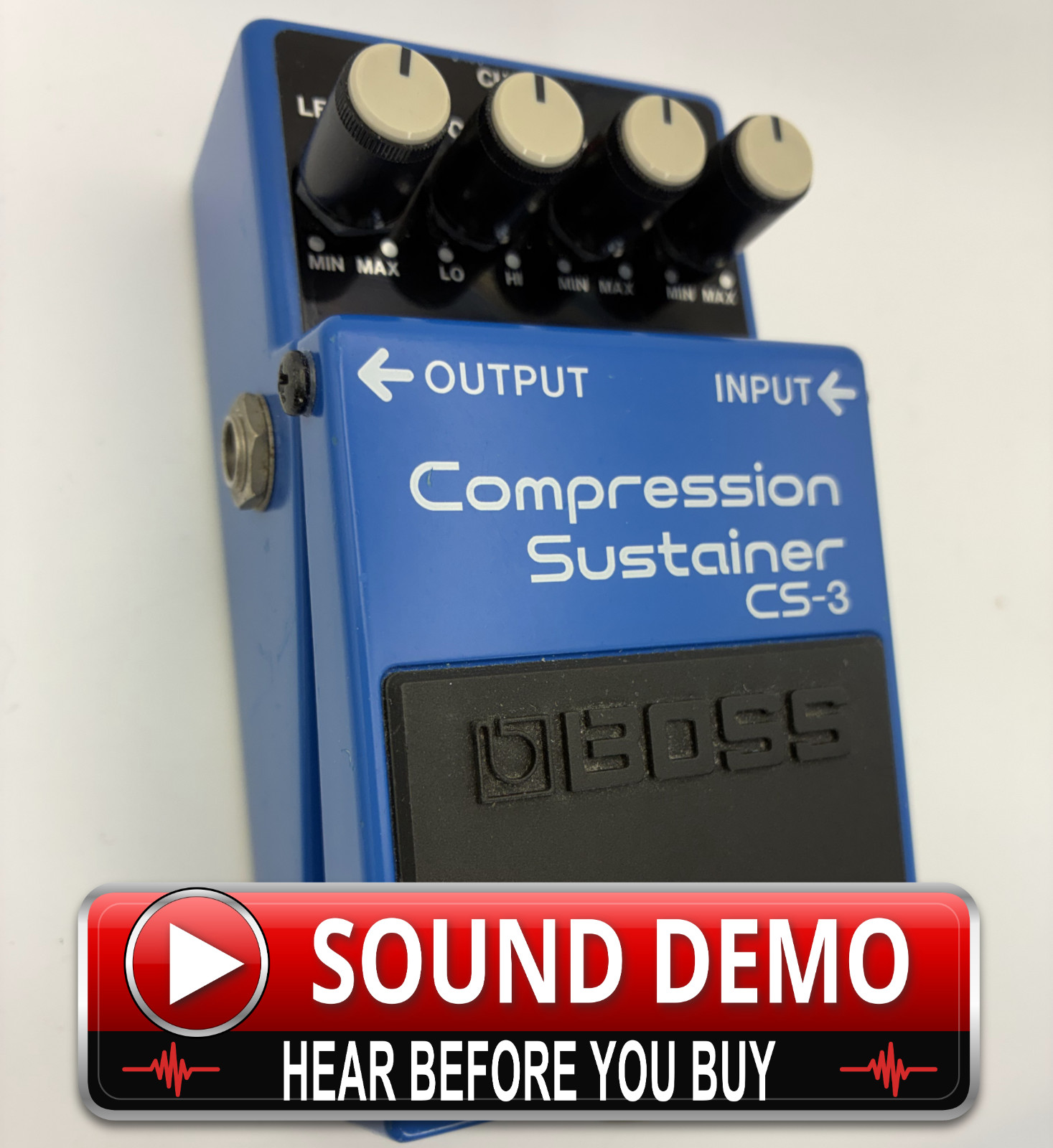BOSS CS-3 Compression Sustainer Guitar Pedal Tested Working Demo Taiwan