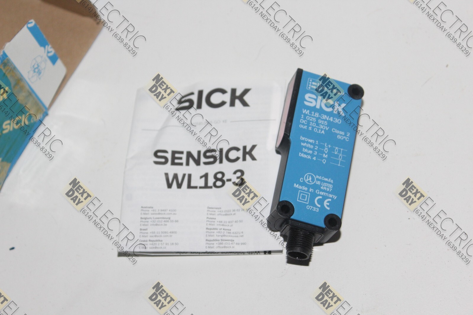 Sick, WL18-3N430, 1 025 915, Photoelectric Sensor Switch