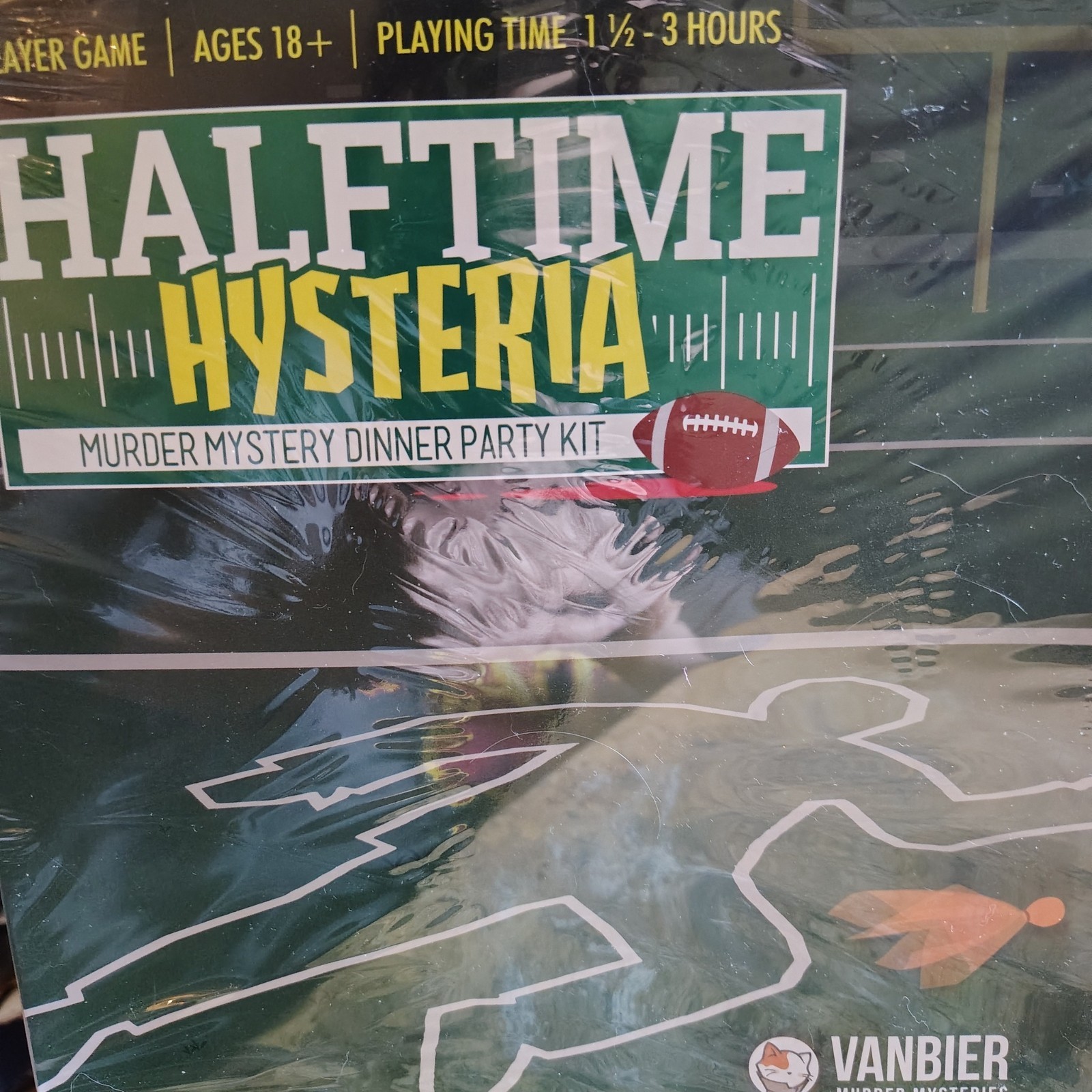 Football Party-themed Murder Mystery Dinner Party Game - Halftime Hysteria for 8