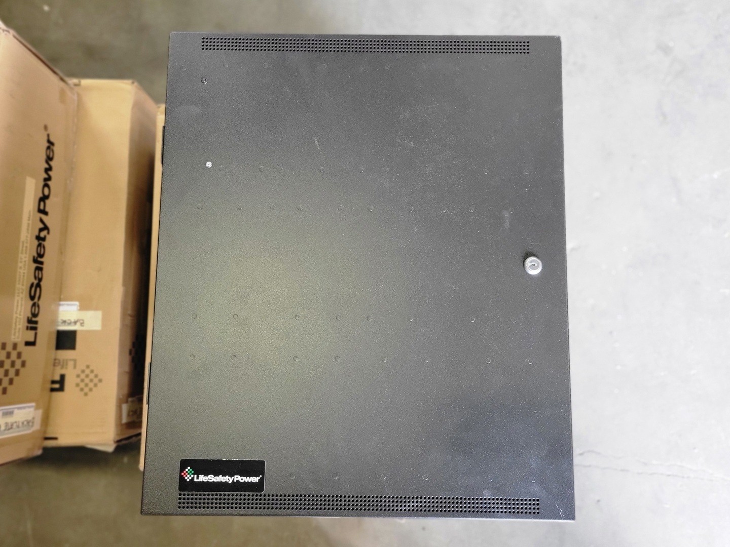 SURPLUS NEW LifeSafety Power E4M1 Enclosure with Backplate 24"x20"x6.5" –