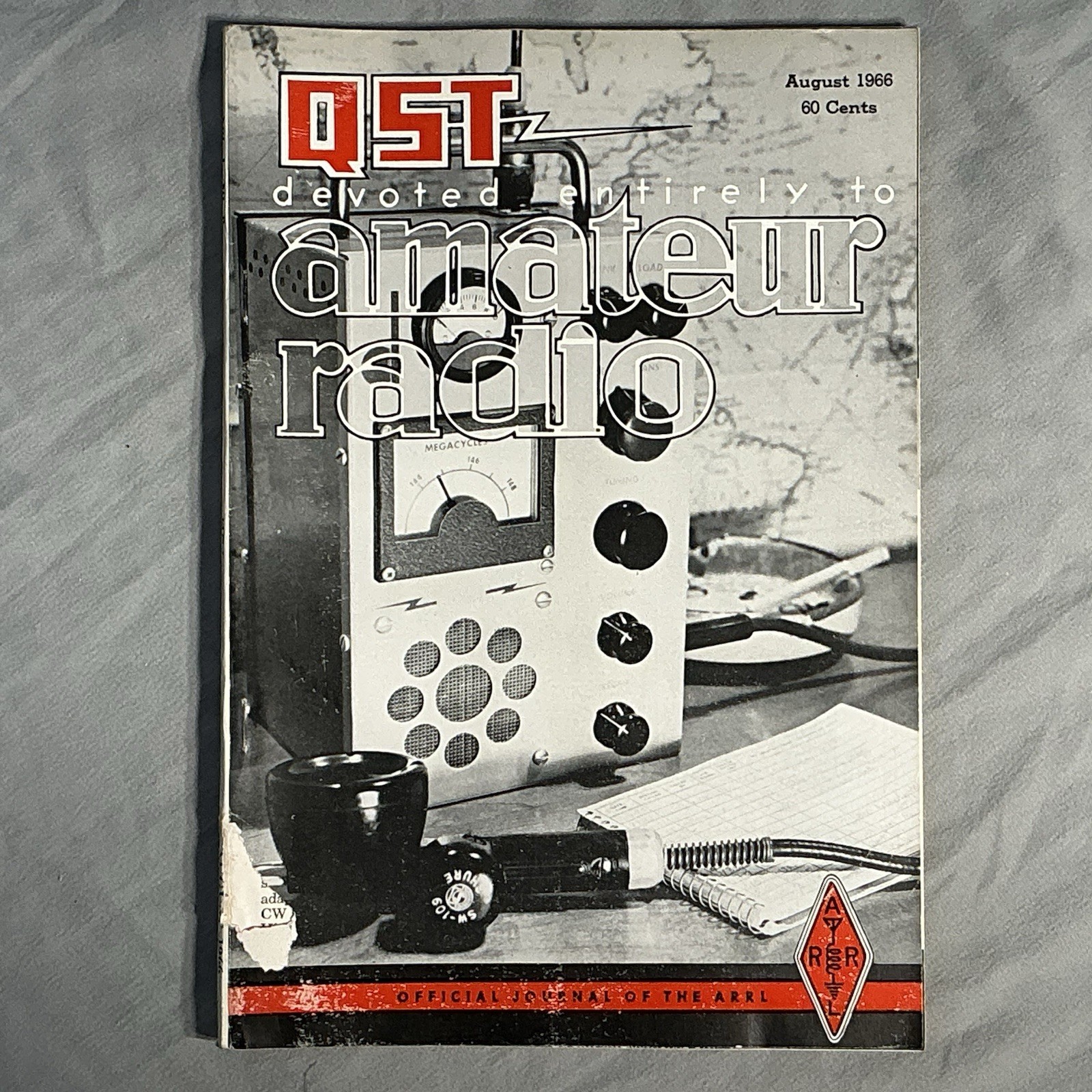 QST Devoted Entirely To Amateur Radio Magazine August 1966 Vintage Ham Radio