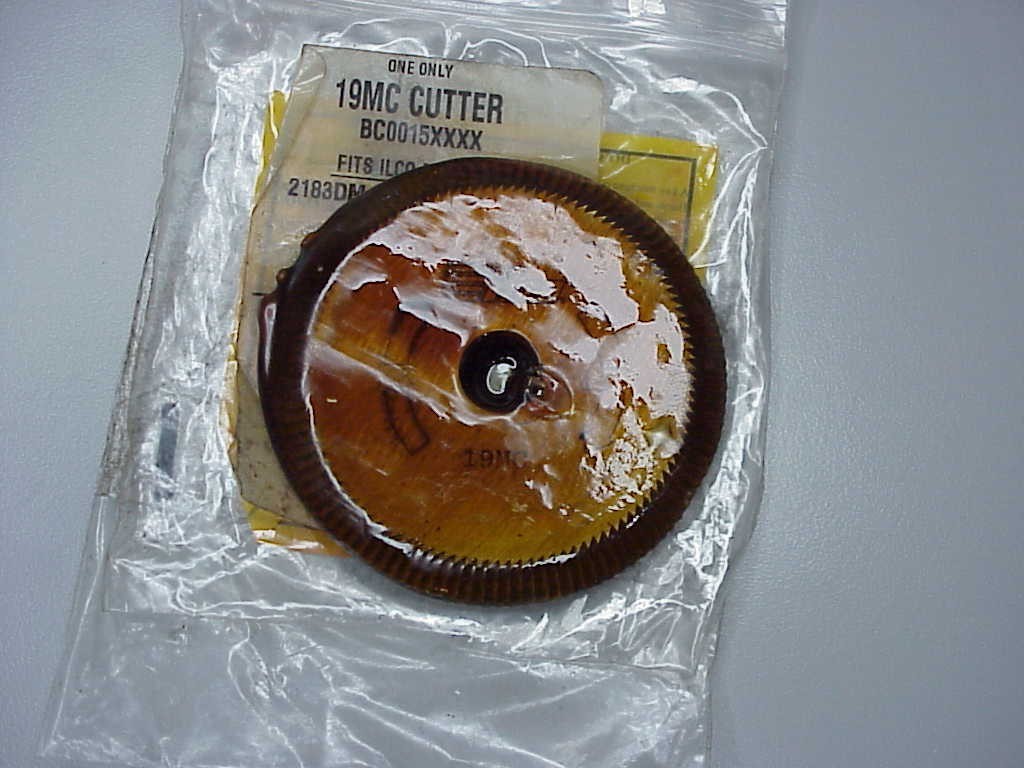 NEW NOS Ilco 19-MC 19MC Key Machine Replacement Cutter Cutting Wheel