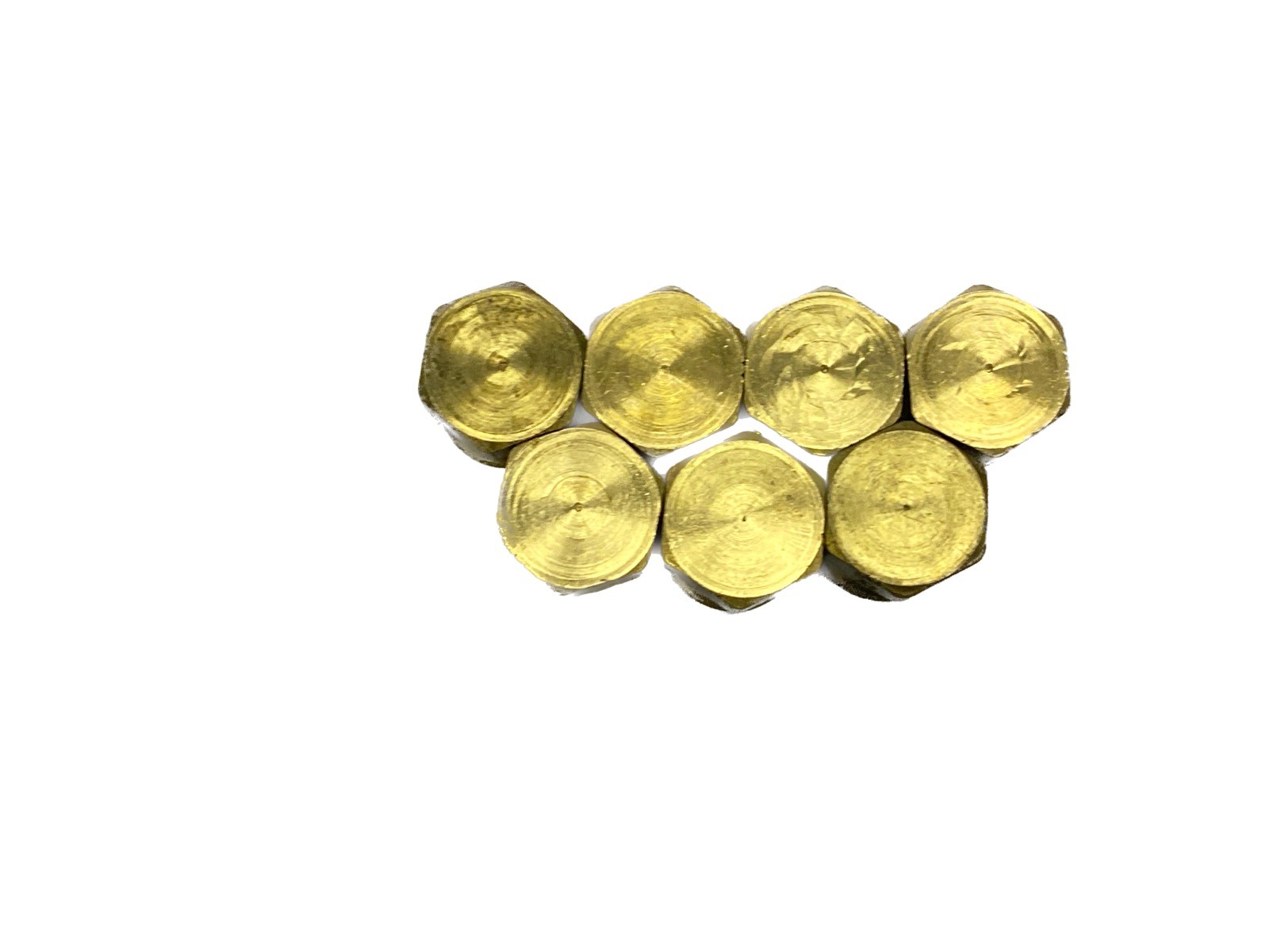 (7) NEW OLD STOCK Parker 3/8” MNPT Brass Hex Head Pipe Plug 218P-6