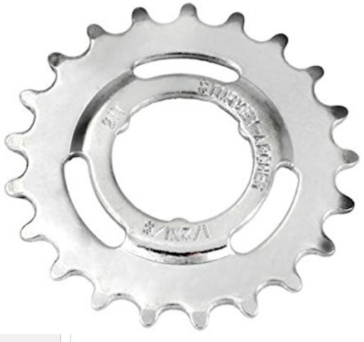 SunRace Steck-Ritzel flach (1/2×1/8') // 13/14/15/16/17/18 Zähne verchromt 16 Zä